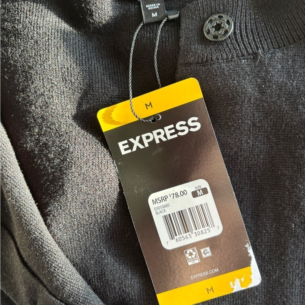 EXPRESS Women’s Beaded Bow Cardigan Elegant Understated Sophisticated Holiday - Picture 5 of 7